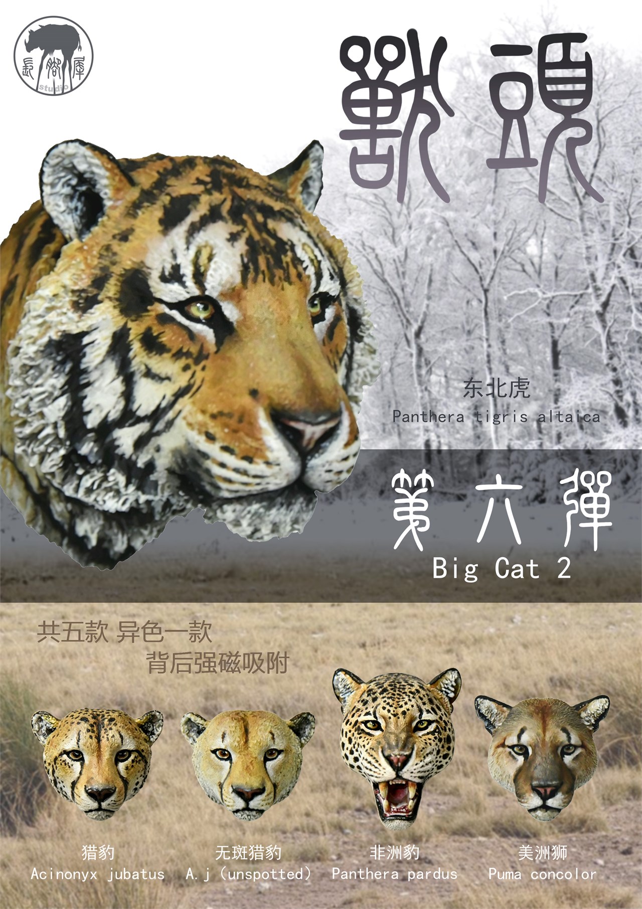 兽头系列基础款第六弹（大猫篇2）封面